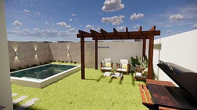 Semi-detached T3 house with pool - Mafra